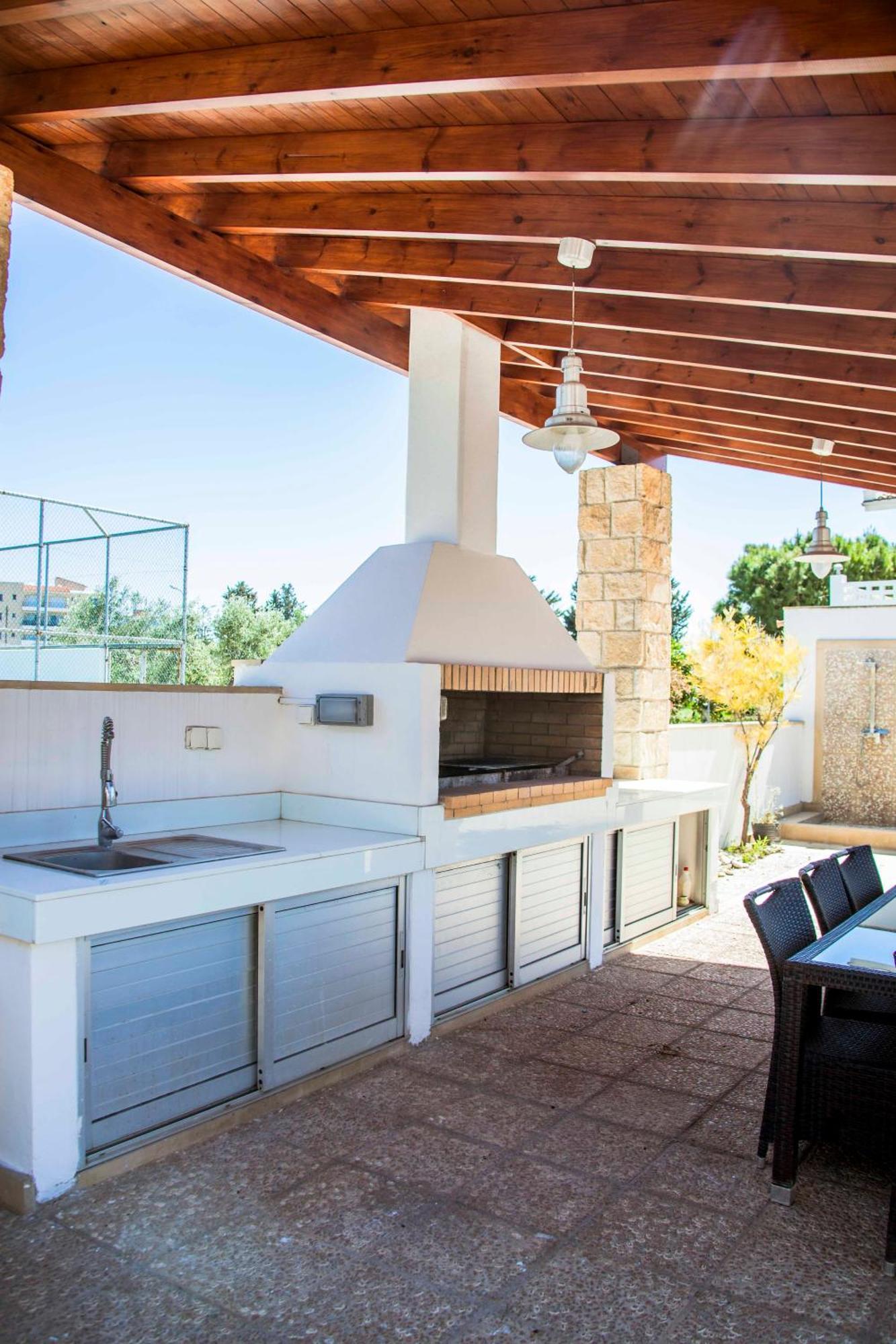 6 Bdr Villa With Tennis Court Paphos Exterior foto